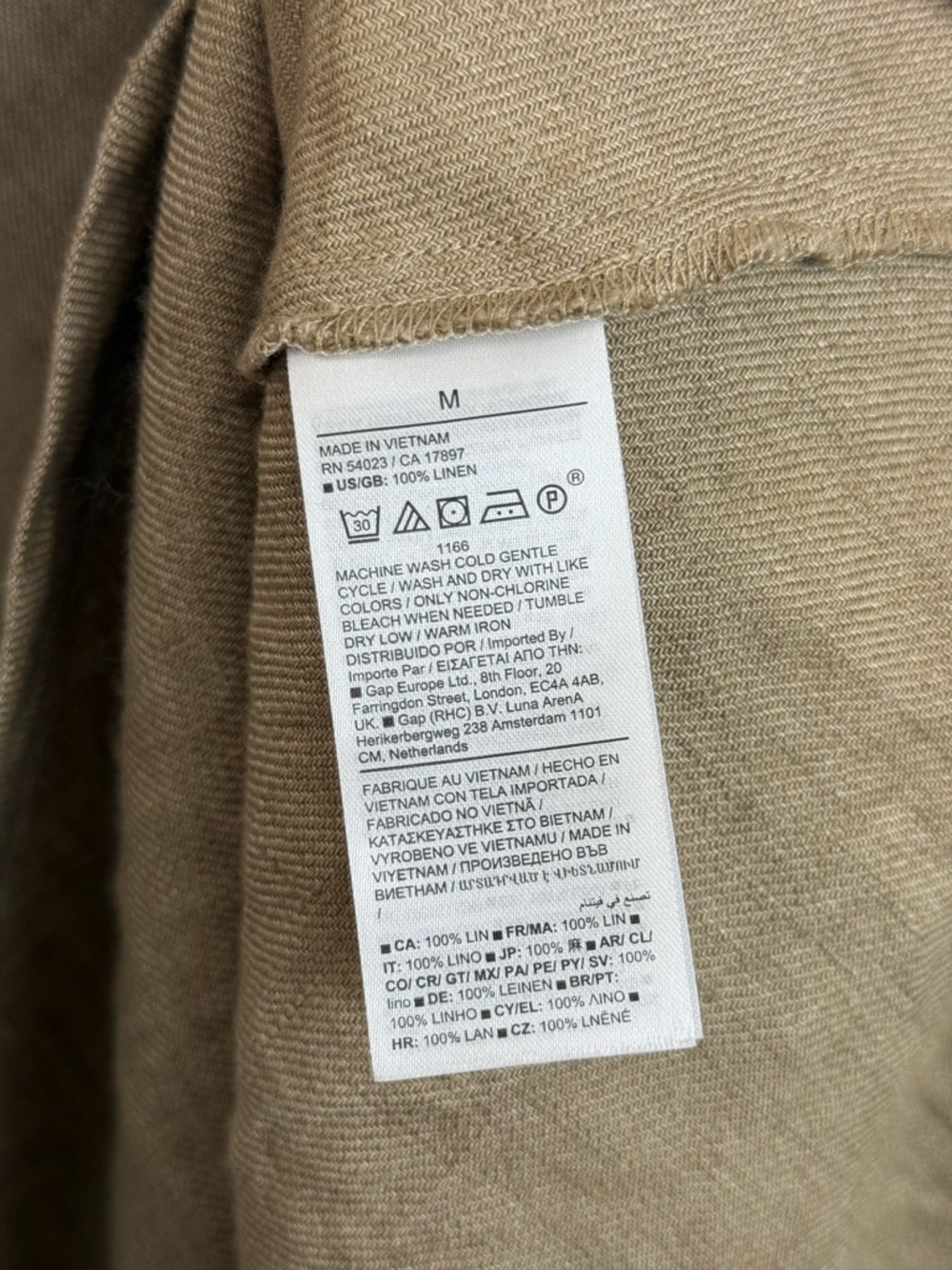 SOLD Banana Republic Linen Maxi Slip Skirt Size Medium Tan - Picture 7 of 9